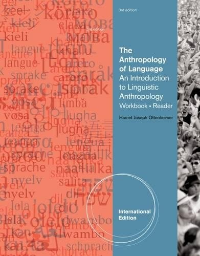 The Anthropology of Language An Introduction to Linguistic Anthropology cover