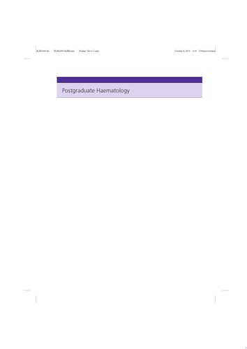 Postgraduate Haematology cover