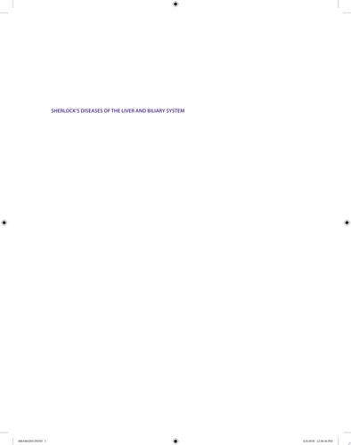 Sherlock's Diseases of the Liver and Biliary System cover