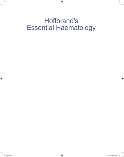 Hoffbrand's Essential Haematology cover