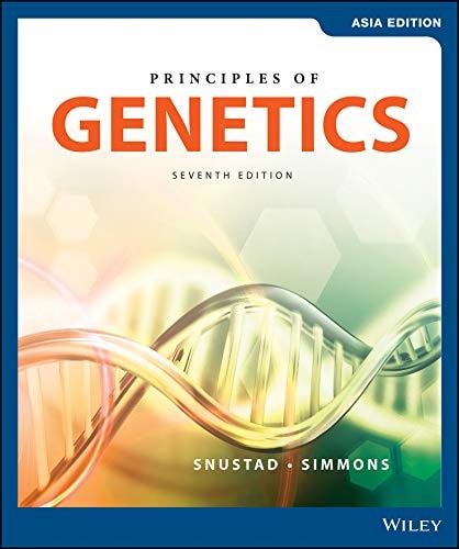 Principles of Genetics, 7th edition cover