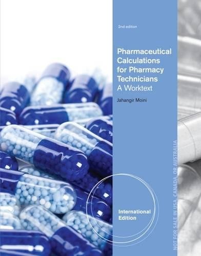 Pharmaceutical Calculations for Pharmacy Technicians cover