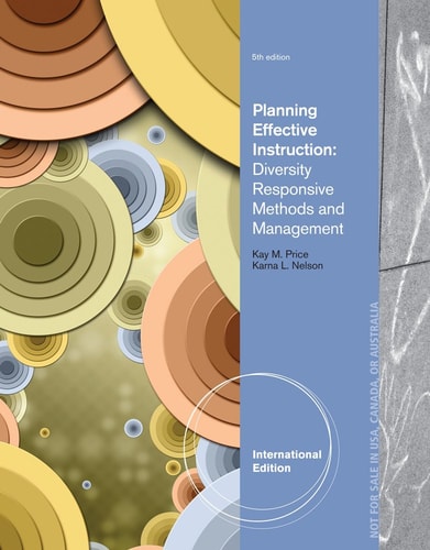 Planning Effective Instruction Diversity Responsive Methods and Management cover