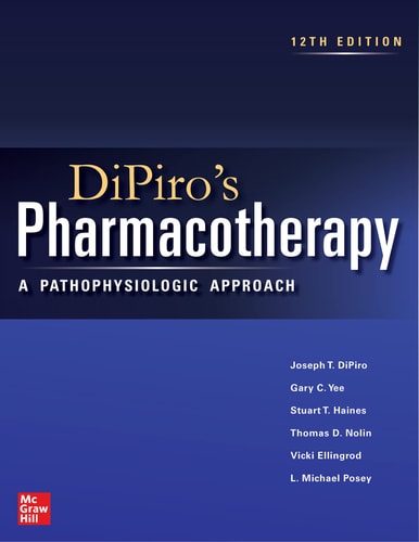 DiPiro's Pharmacotherapy A Pathophysiologic Approach cover