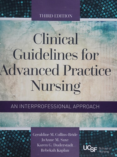 Clinical Guidelines for Advanced Practice Nursing cover