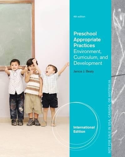 Preschool Appropriate Practices Environment, Curriculum, and Development cover