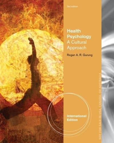 Health Psychology A Cultural Approach cover