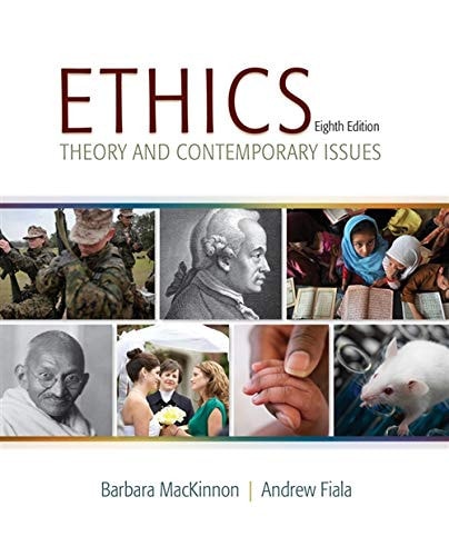 Ethics: Theory and Contemporary Issues cover
