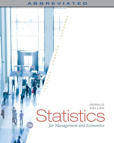Statistics for Management and Economics, Abbreviated cover