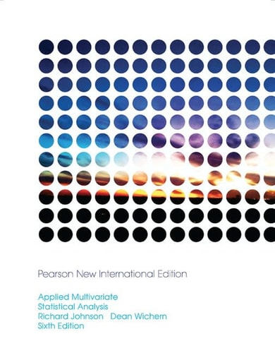 Applied Multivariate Statistical Analysis cover