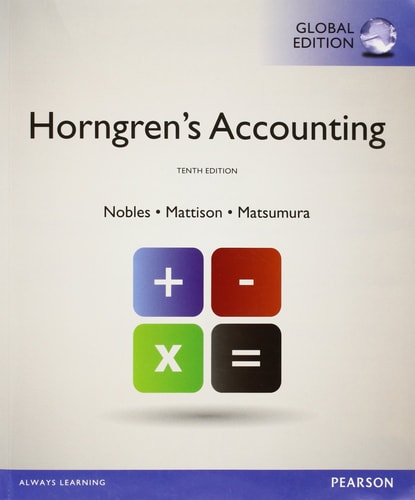 Horngren's Accounting with MyAccountingLab, Global Edition cover
