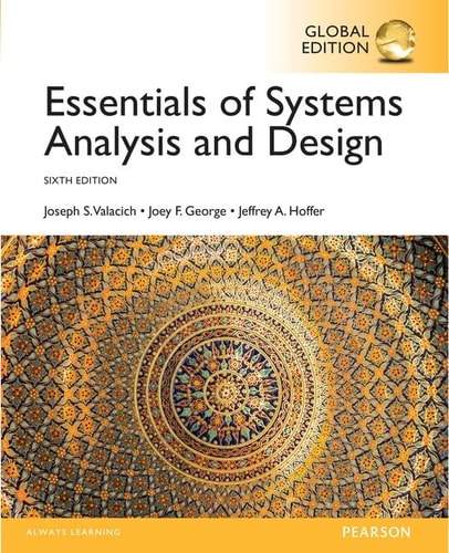 Essentials of Systems Analysis and Design cover