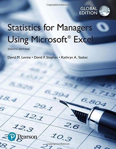 Statistics for Managers Using Microsoft Excel cover