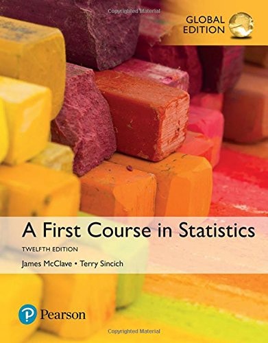 A First Course in Statistics cover