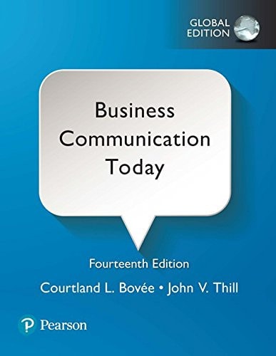 Business Communication Today, Global Edition cover