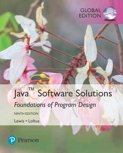 Java Software Solutions Foundations of Program Design cover
