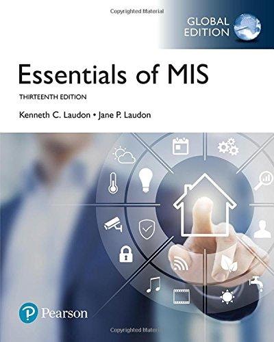 Essentials of Management Information Systems cover