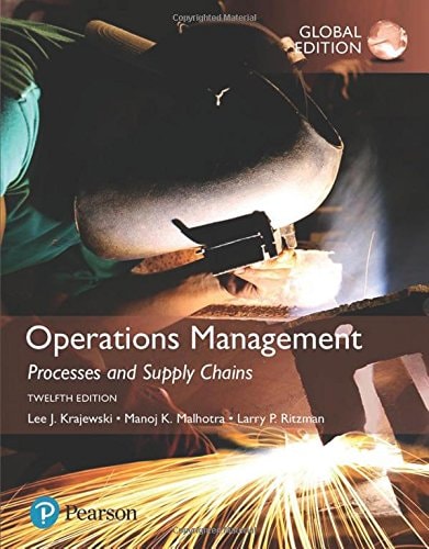 Operations Management Processes and Supply Chains cover