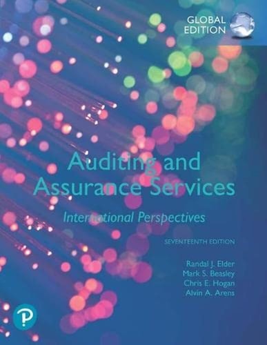 Auditing and Assurance Services International Perspectives cover