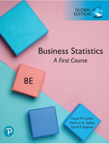 Business Statistics A First Course cover