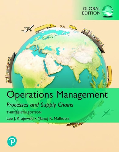 Operations Management Processes and Supply Chains cover
