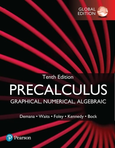 Precalculus: Graphical, Numerical, Algebraic, Global Edition cover