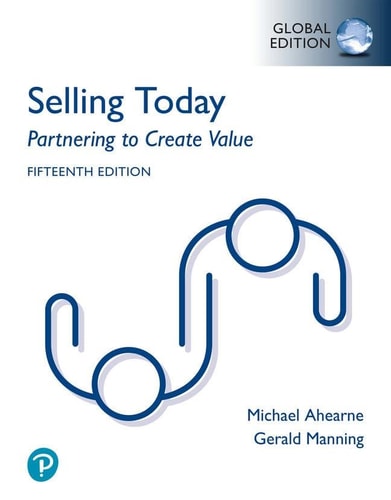 Selling Today: Partnering to Create Value, Global Edition cover