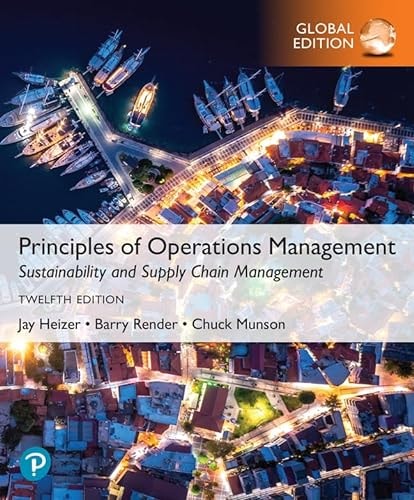 Principles of Operations Management Sustainability and Supply Chain Management cover
