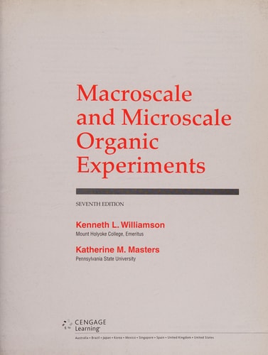 Macroscale and Microscale Organic Experiments cover