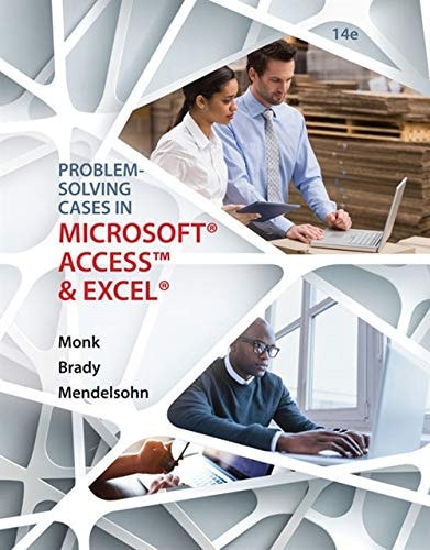 Problem Solving Cases In Microsoft Access and Excel cover