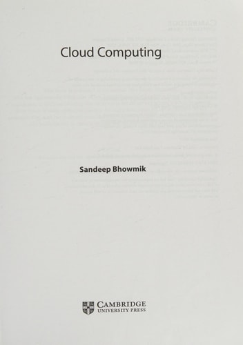 Cloud Computing cover