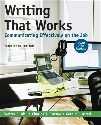 Writing That Works: Communicating Effectively on the Job with 2020 APA Update cover