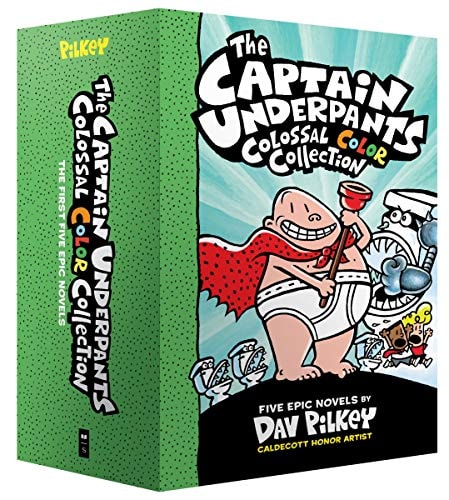 The Captain Underpants Colossal Color Collection (Captain Underpants #1-5 Boxed Set) cover