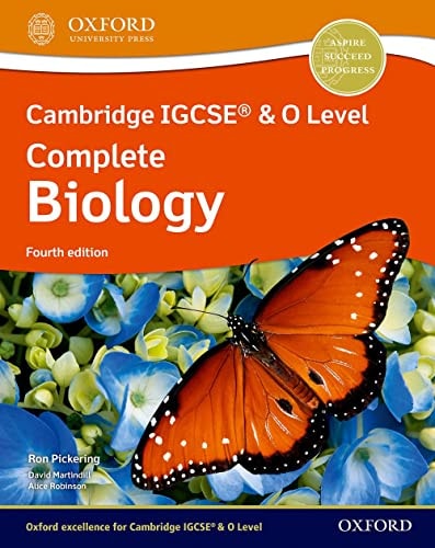 NEW Cambridge IGCSE & O Level Complete Biology: Student Book (Fourth Edition) cover