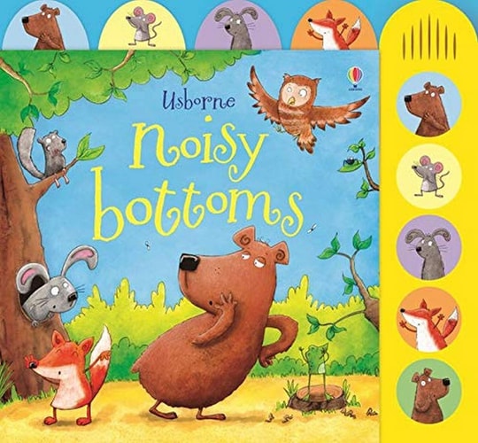 Noisy Bottoms Board Book with Sound cover