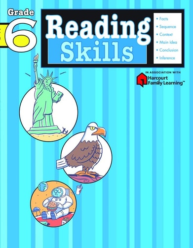 Reading Skills: Grade 6 (Flash Kids Harcourt Family Learning) cover