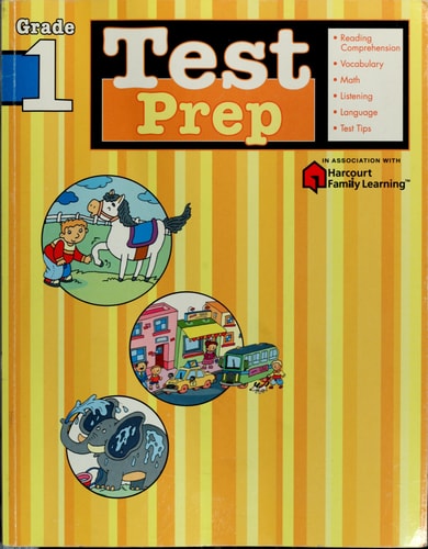 Test Prep: Grade 1 (Flash Kids Harcourt Family Learning) cover