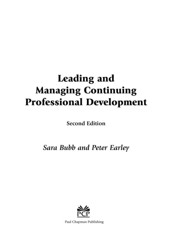 Leading & Managing Continuing Professional Development: Developing People, Developing Schools cover
