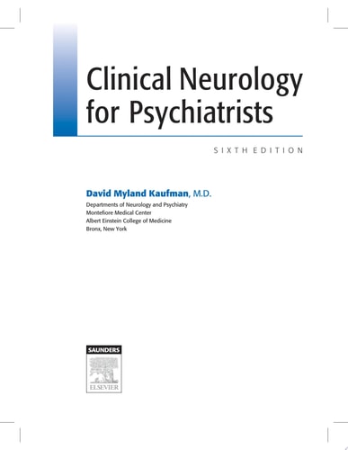 Clinical Neurology for Psychiatrists cover