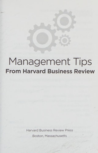 Management Tips cover