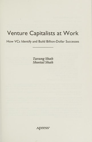Venture Capitalists at Work How VCs Identify and Build Billion-Dollar Successes cover
