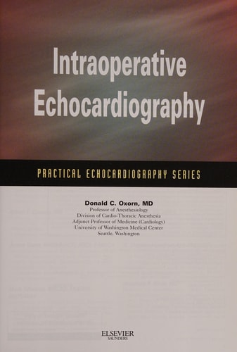 Intraoperative Echocardiography Expert Consult: Online and Print cover