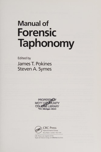 Manual of Forensic Taphonomy cover