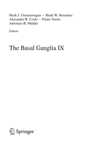 The Basal Ganglia IX cover