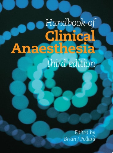 Handbook of Clinical Anaesthesia 3E cover