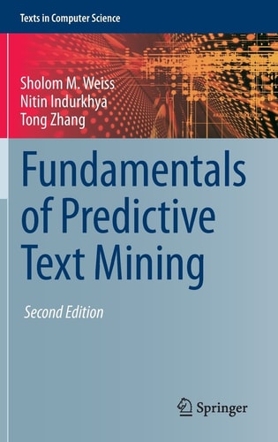 Fundamentals of Predictive Text Mining cover