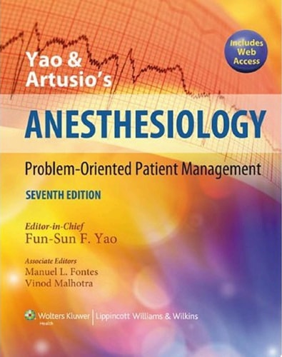 Yao and Artusio's Anesthesiology cover