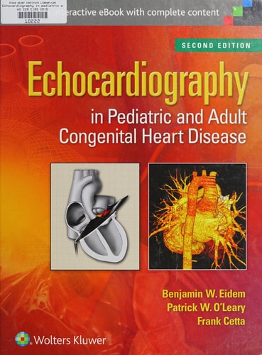 Echocardiography in Pediatric and Adult Congenital Heart Disease cover