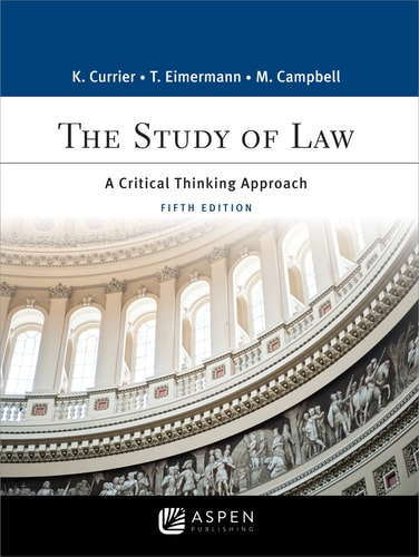 The Study of Law A Critical Thinking Approach cover