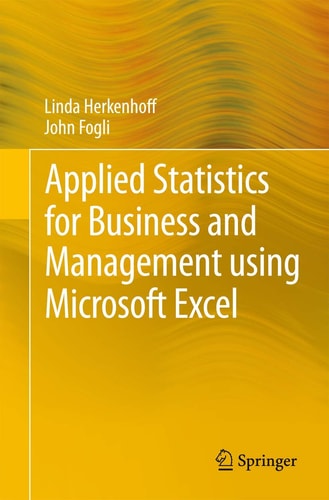 Applied Statistics for Business and Management using Microsoft Excel cover